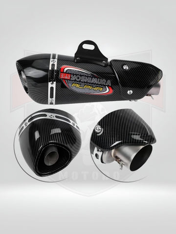 YOSHIMURA ALPHA EXHAUST GLOSS CARBON