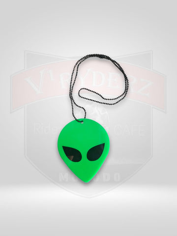 Car Mirror Hanging Alien GREEN