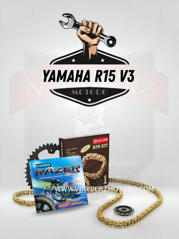 Brass Chain and Sprocket kit ⚡︎ R15 V3