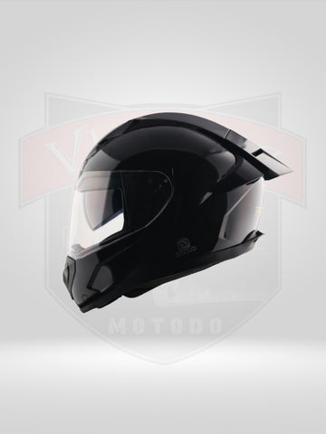 Rapid DV Helmet with Spoiler Glossy Black