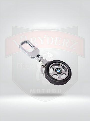 BMW ALLOY WHEEL ROTATING KEYCHAIN