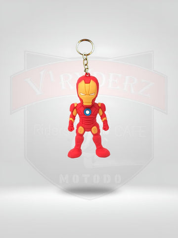 IRON MAN RUBBER KEYCHAIN
