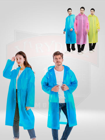 RAIN COAT WITH FRONT OPEN BUTTON