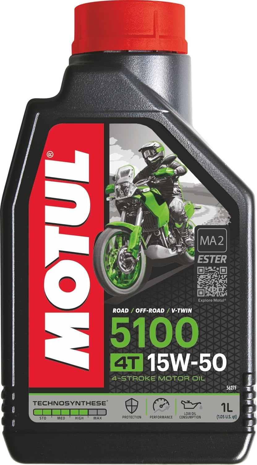 MOTUL 5100 4T HYBRID 15W-50 SEMI SYNTHETIC ENGINE OIL (1 L)