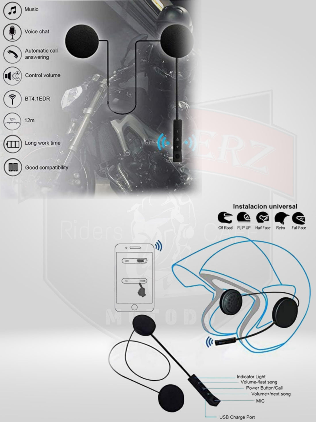 Helmet Bluetooth BT08