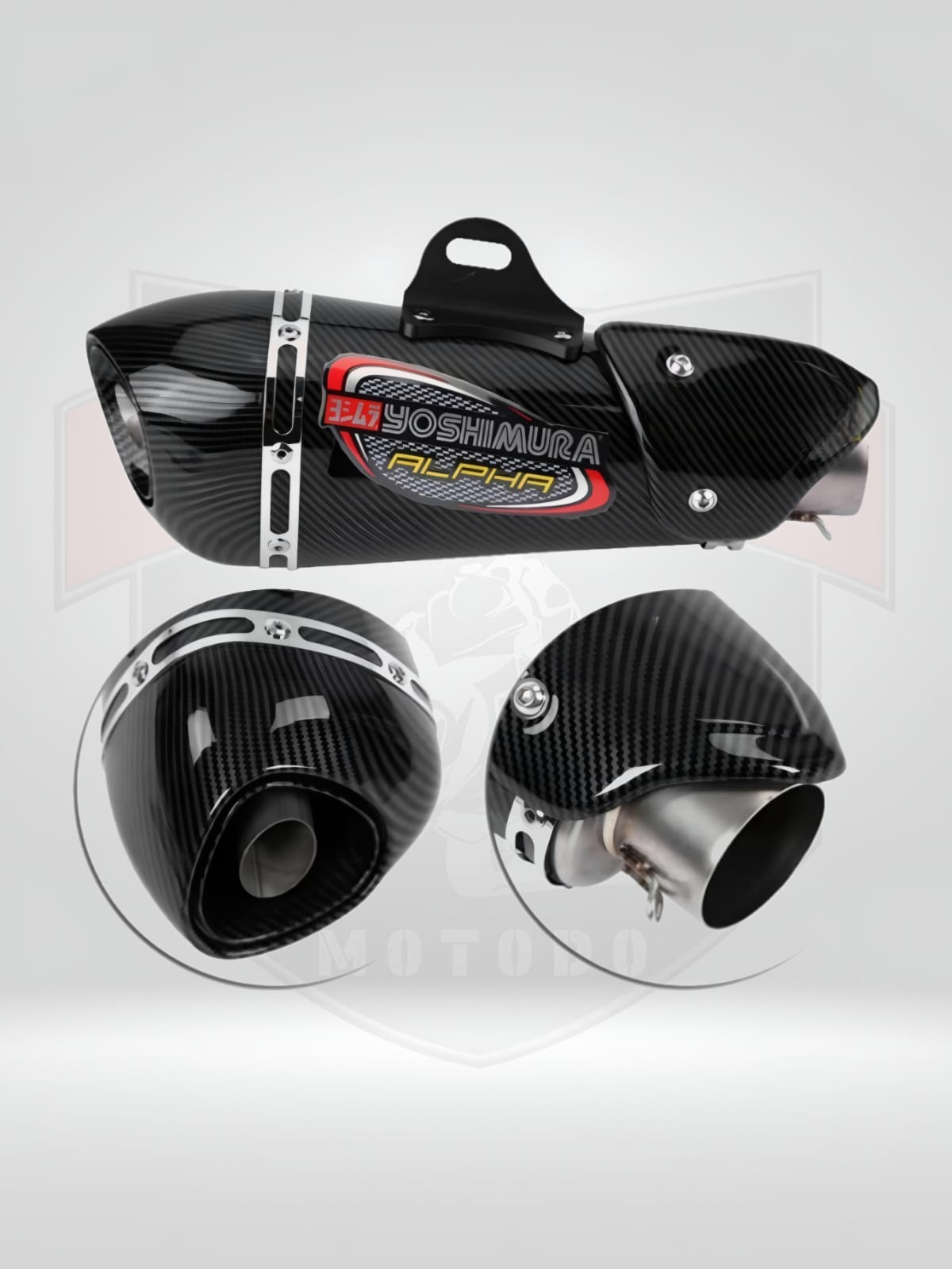YOSHIMURA ALPHA EXHAUST GLOSS CARBON