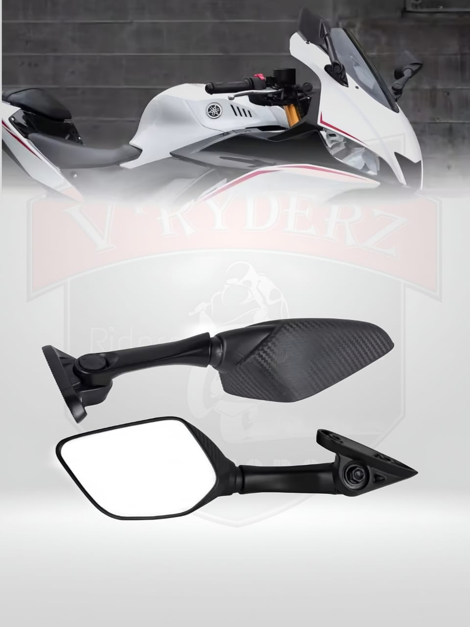 V3 MIRROR CARBON FINISH