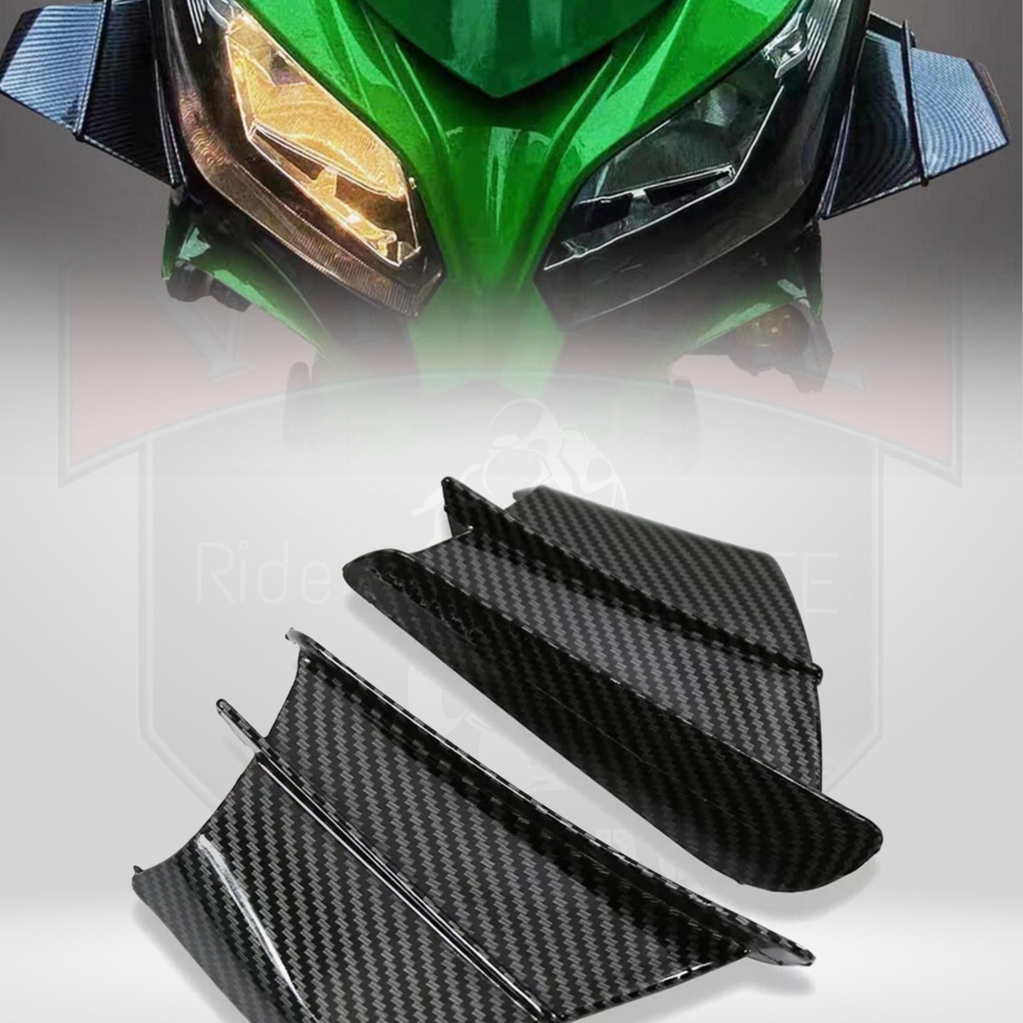 SIDE WING CANARD 1.0 CARBON FIBER GLOSSY FINISH