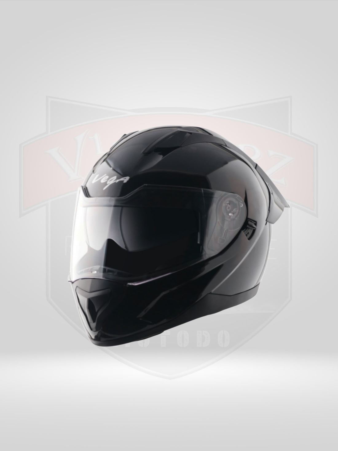 Rapid DV Helmet with Spoiler Glossy Black