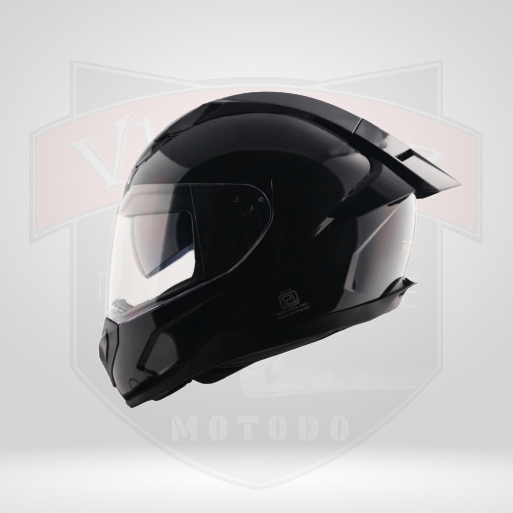 Rapid DV Helmet with Spoiler Glossy Black