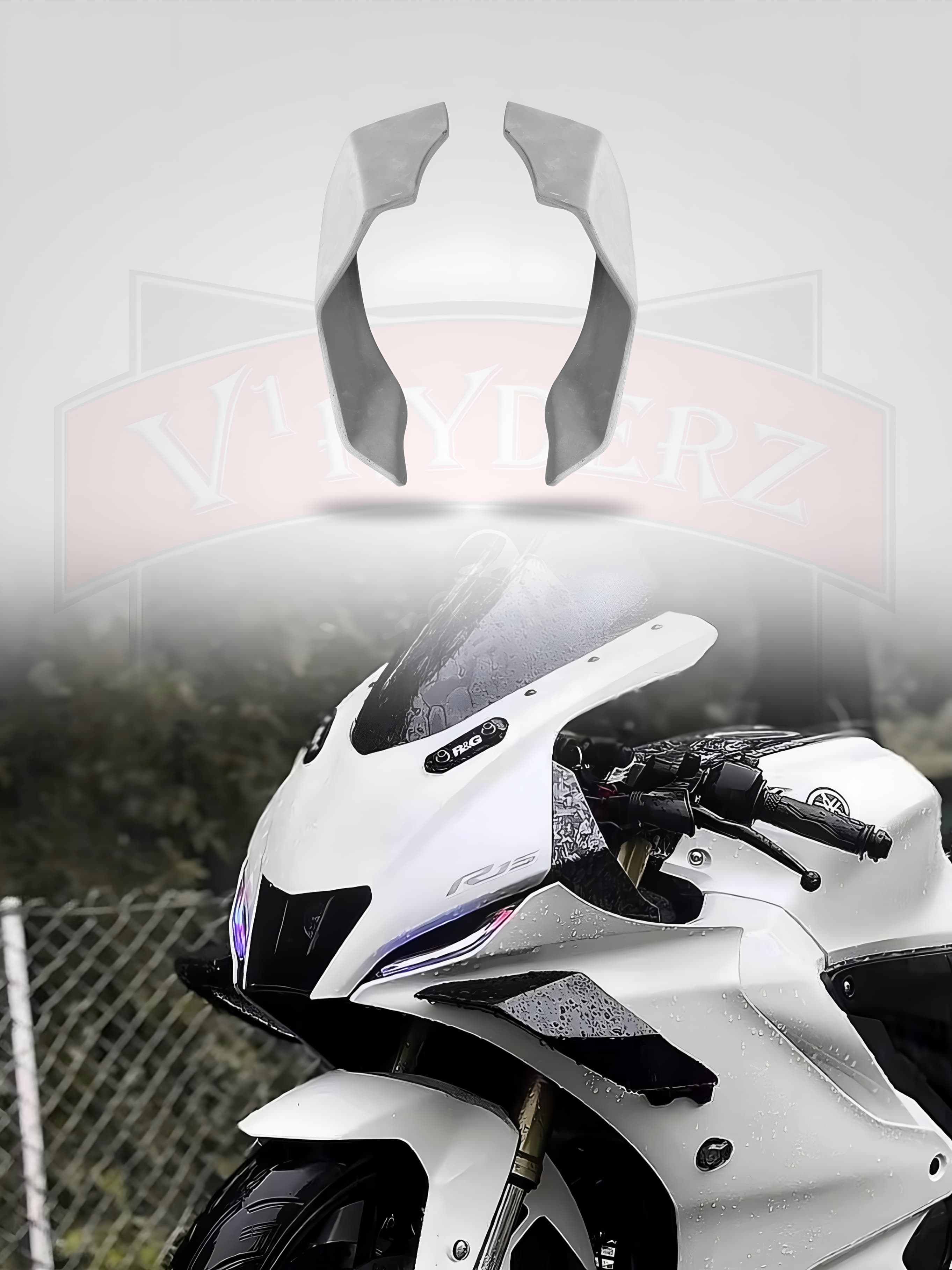 INDONESIAN SIDE WING SPOILER CANARD 🔰 R15 V3/V4 [without paint]