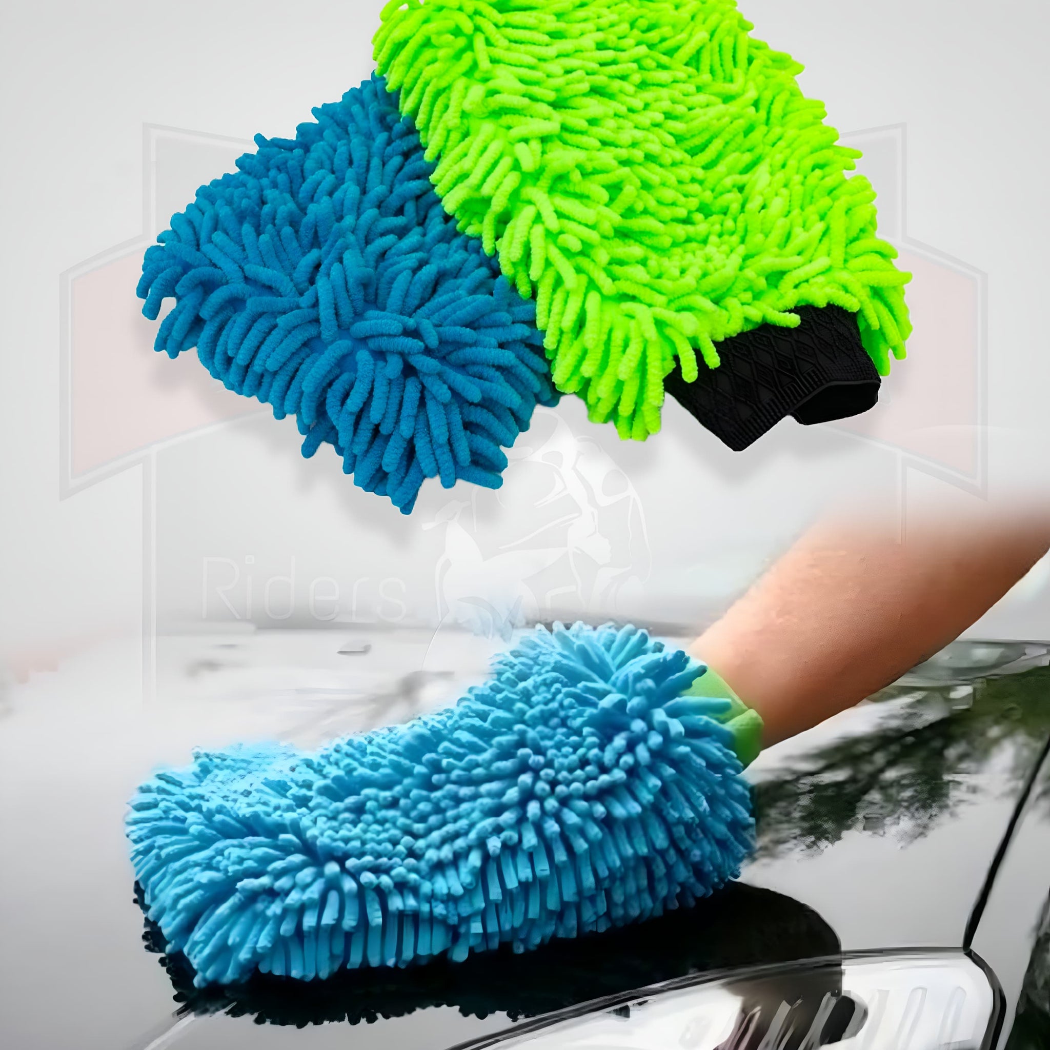 Double-Sided Microfiber Multipurpose Washing Gloves