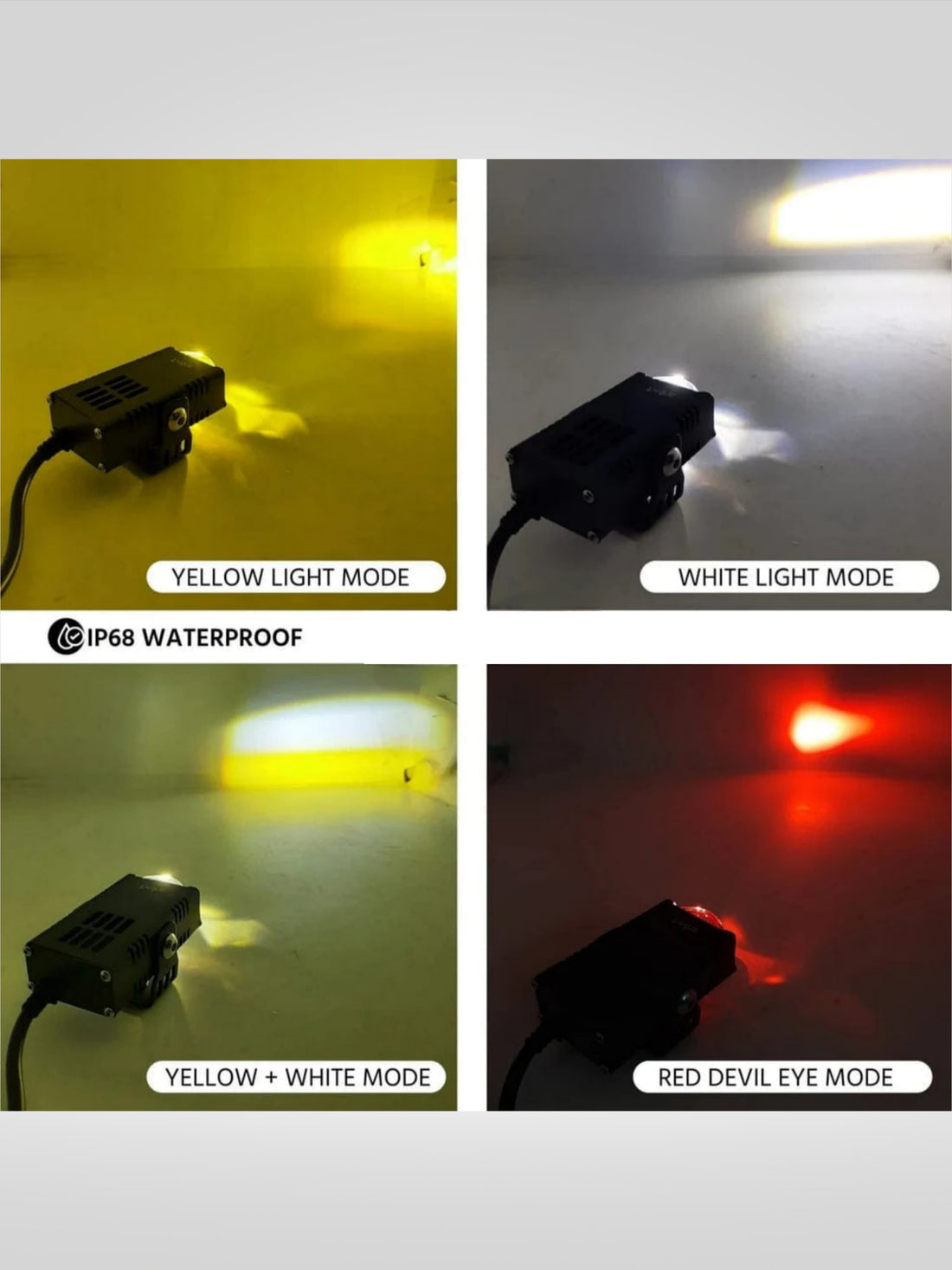 Waymaker Fog Light Yellow White & Red ,Wiring With Canbus
