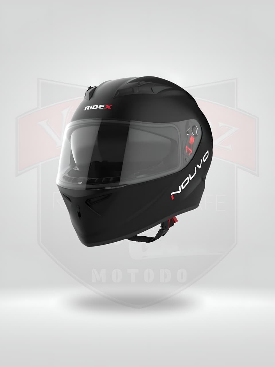 RIDEX NOUVO DUAL VISOR GLOSSY BLACK