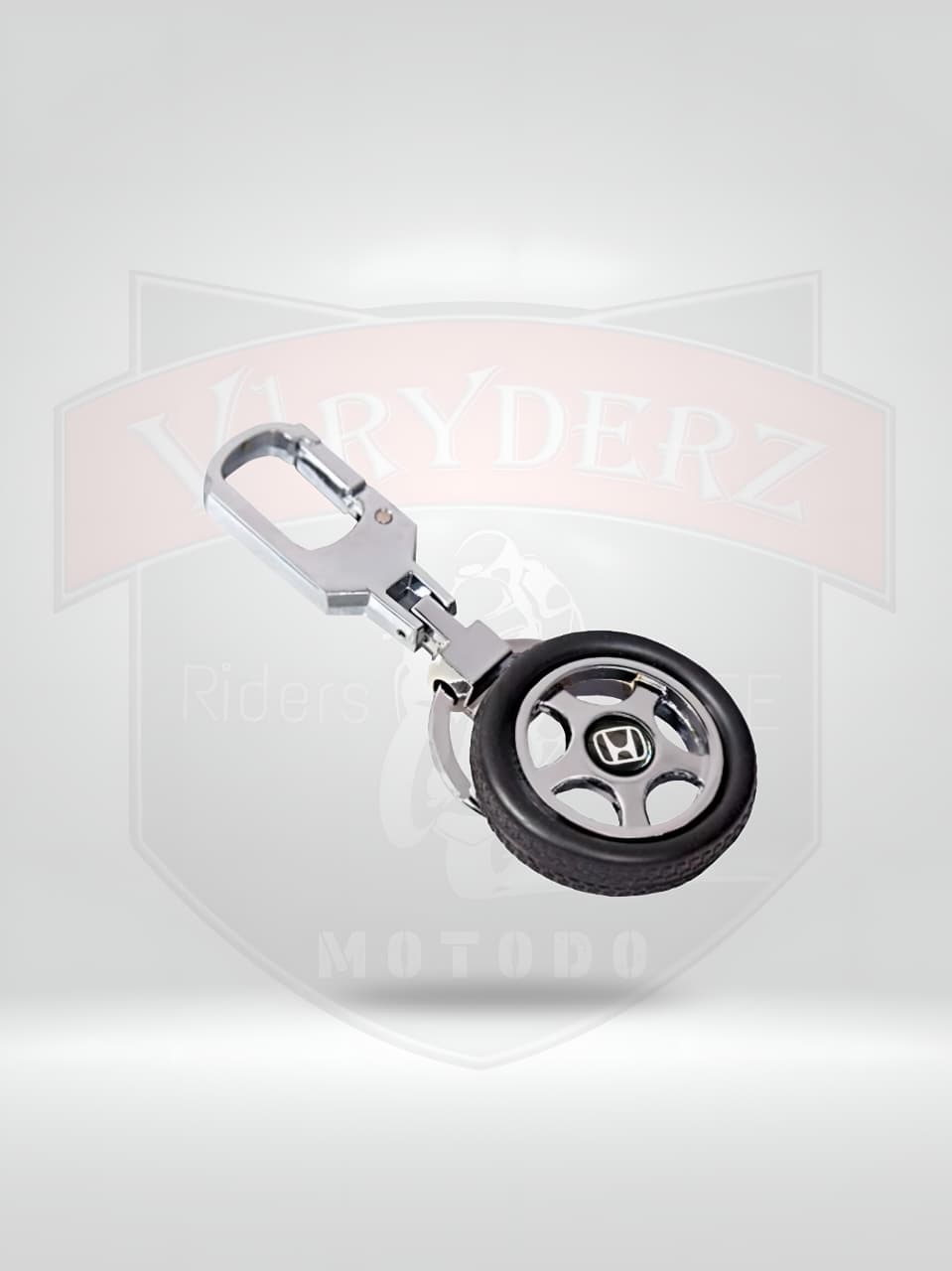 HONDA ALLOY WHEEL ROTATING KEYCHAIN