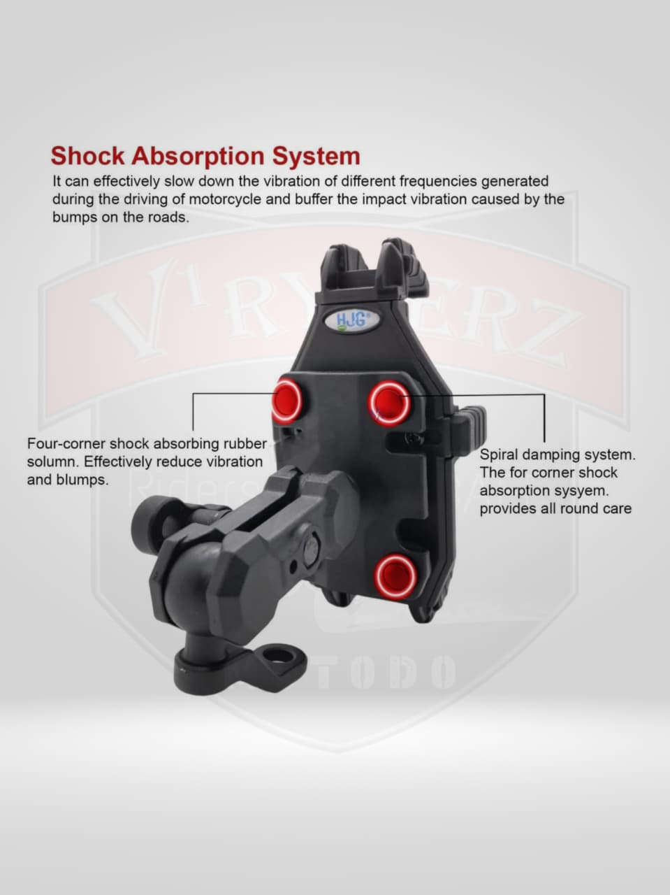 Pro Spider Mobile Holder with Jaw Grip Damper Anti Vibration