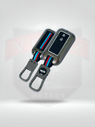 Premium Metal Key Cover 2 Button Smart Key - SUZUKI
