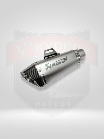 Akrapovic SHARK Exhaust SILVER WITH DB KILLER