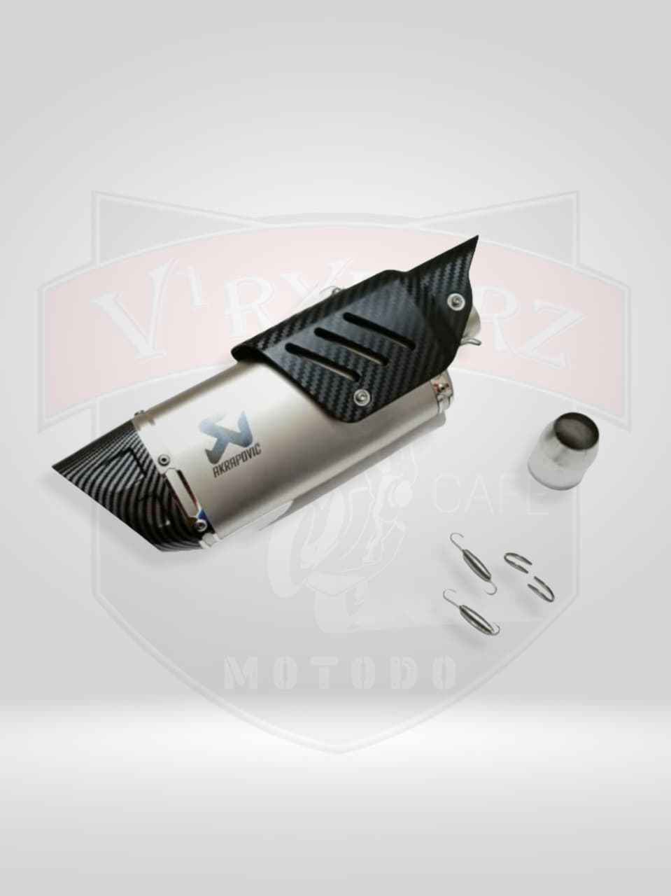 Akrapovic R1M exhaust SILVER WITH DB KILLER