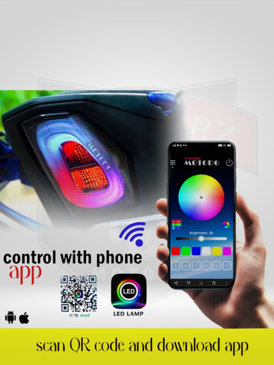 Tail light MULTI RGB  with indicator R02  - R15 V3/V4