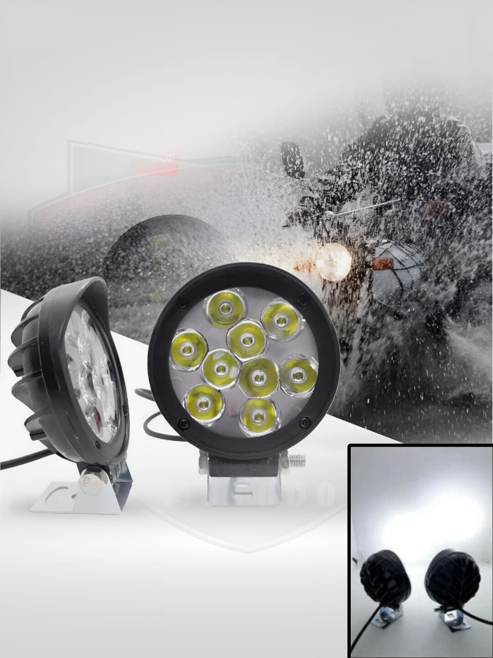 9 LED 27W Round CREE Foglight