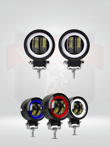 7D HARLY ROUND LED FOG LIGHT WITH DRL