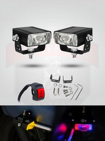 Waymaker mini gun Fog Light Yellow White & Red flashing