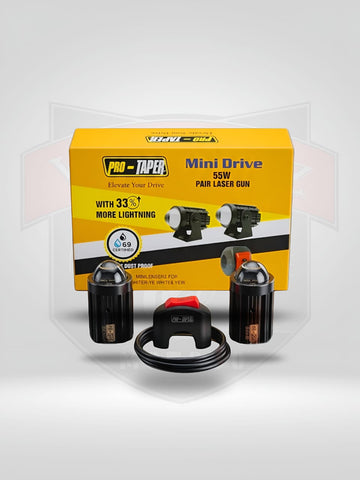 MINI DRIVE FOG LIGHT YELLOW/WHITE 2 PCS - FLASHING