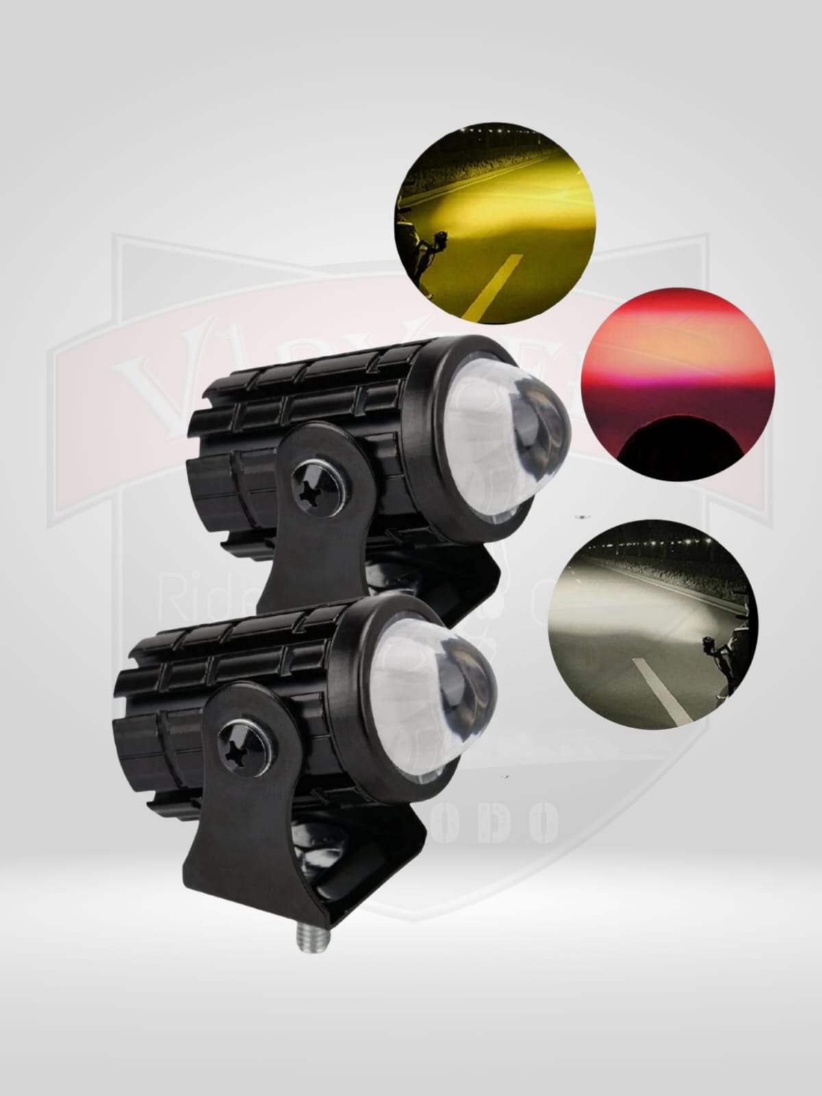 MINI DRIVE TRI COLOUR FOG LIGHT  WHITE/YELLOW/RED WITHOUT FAN