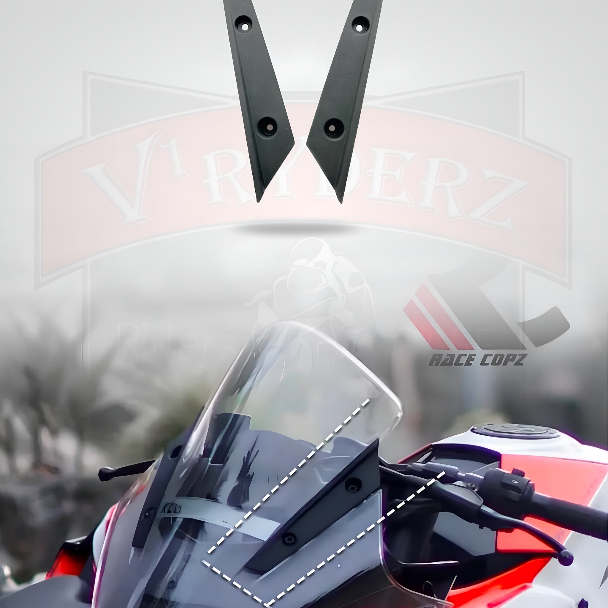 KTM RC Mirror Bracket CLAMP (Black 1 Set)