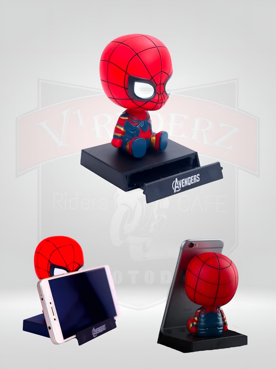 HEAD SHAKING SPIDERMAN - CAR DASHBOARD MOBILE HOLDER