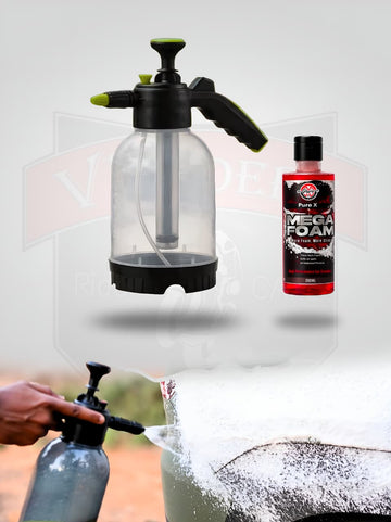 foam Sprayer bottle 2LTR + MEGA FOAM Shampoo 200ML EXCLUSIVE