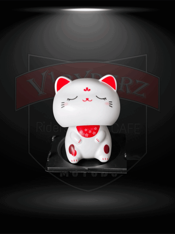 CUTE CAT CAR DASHBOARD IDOL SOLAR